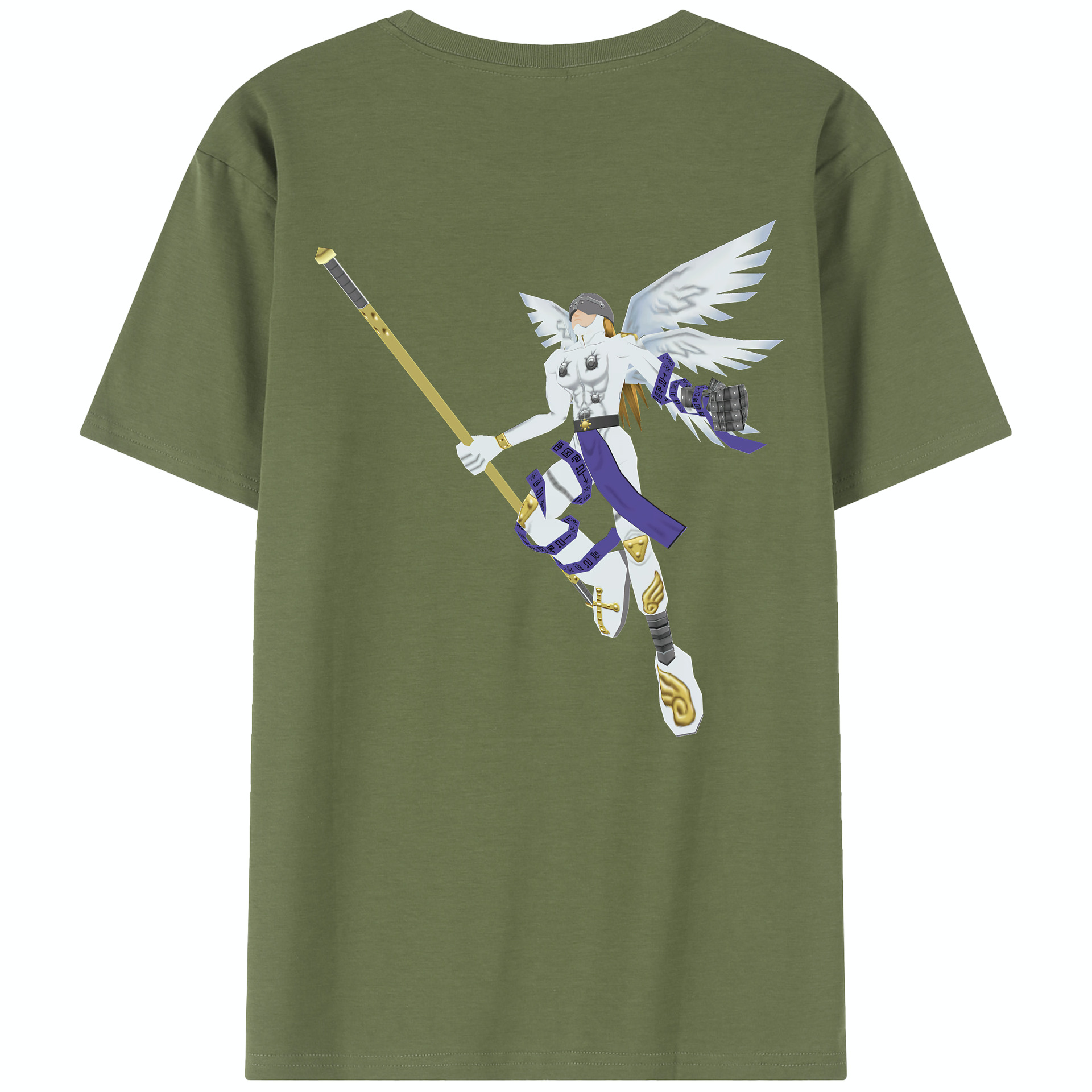 （画像用） Digimon デジタルモンスター/デジモン 綿100％半袖Tシャツ（背面プリント）